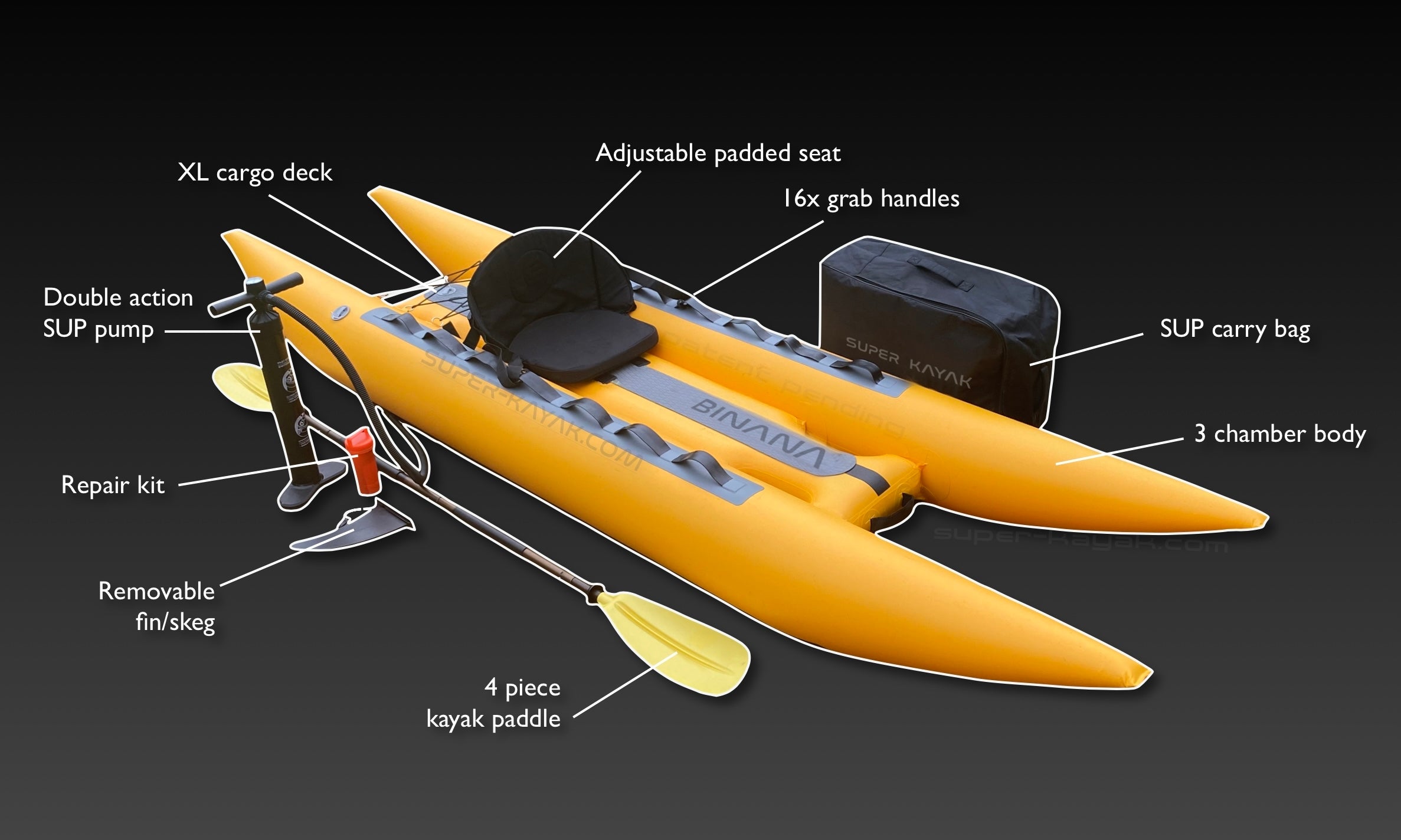 Bi-nana Catamaran Kayak full pack Bi-nana Catamaran Kayak full pack