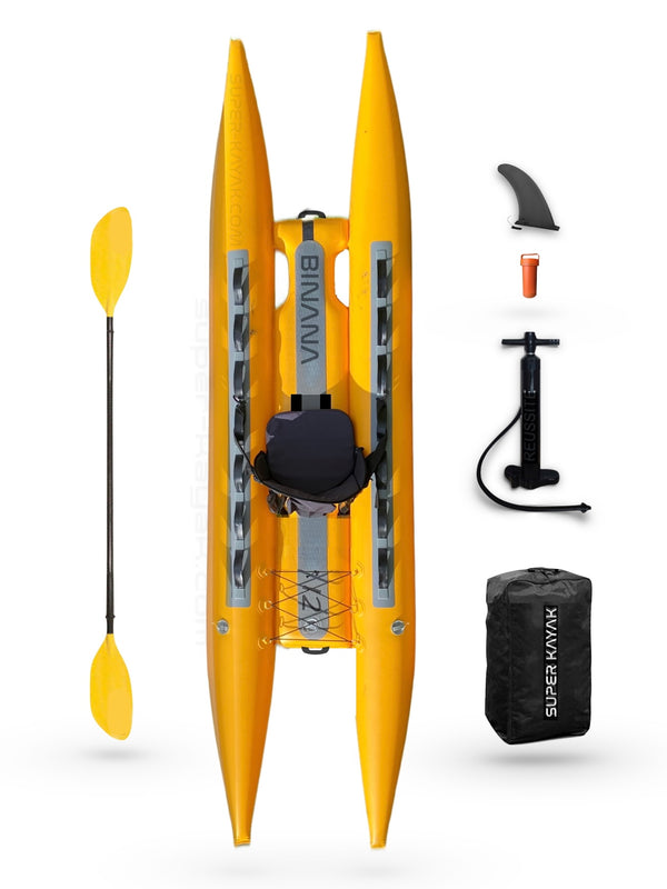 Bi-nana Catamaran Kayak full pack