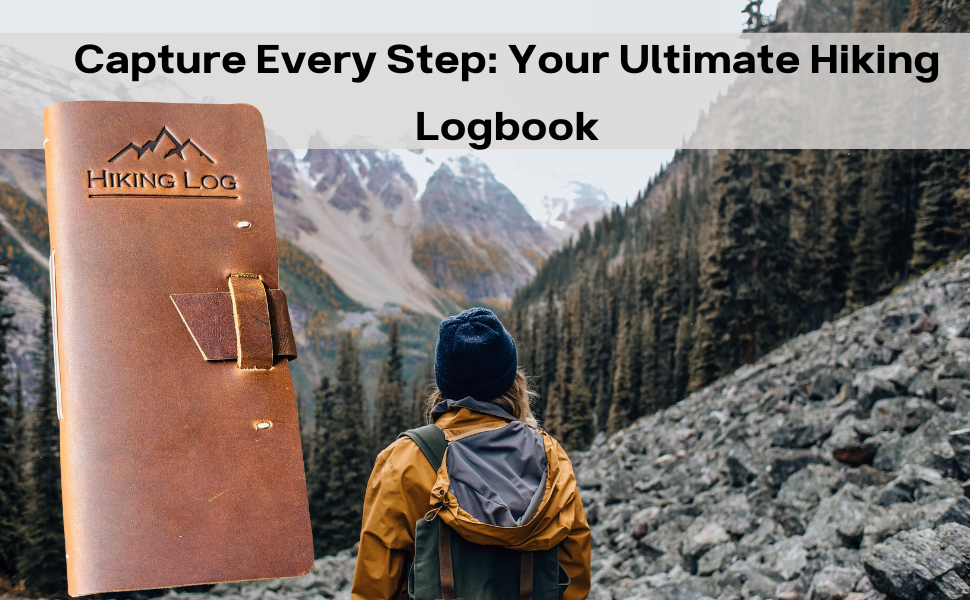 Genuine Leather Hiking Logbook